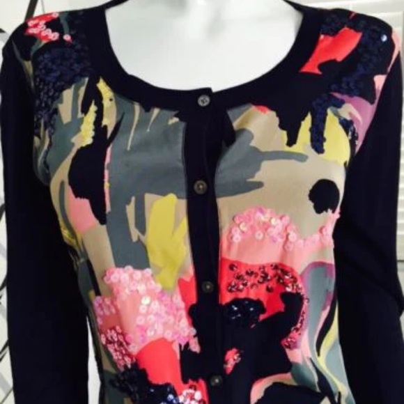 DKNY Sequence silk sweater - Picture 4 of 6